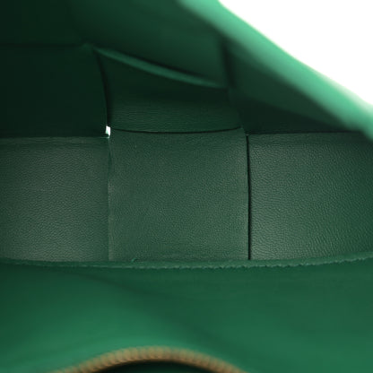Bottega Veneta Lambskin Maxi Intrecciato Cassette Crossbody Bag Racing Green 5 of 11