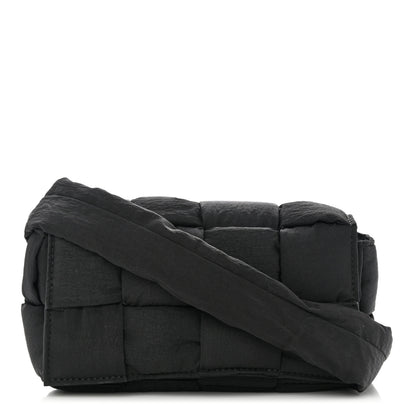 Bottega Veneta Nylon Intrecciato Padded Tech Mini Cassette Belt Bag Black 1 of 11