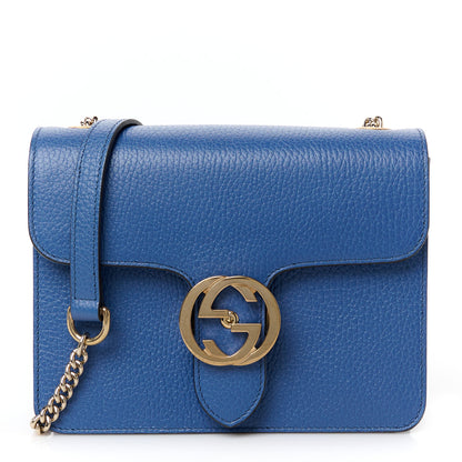 Gucci Dollar Calfskin Small Interlocking G Shoulder Bag Caspian 1 of 12