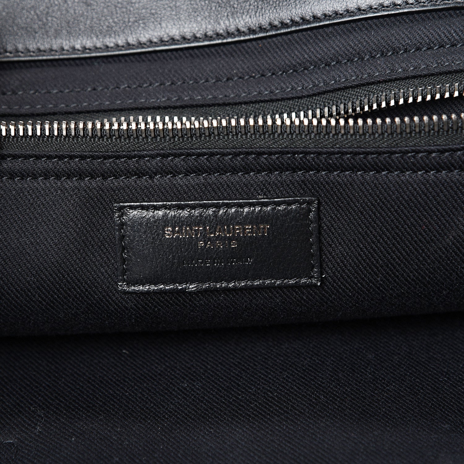 Saint Laurent Vitello Rive Gauche Large Tote Black 5 of 12