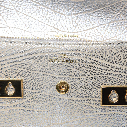 Delvaux Metallic Crispy Calfskin Tempete Pochette Antique Silver 7 of 7