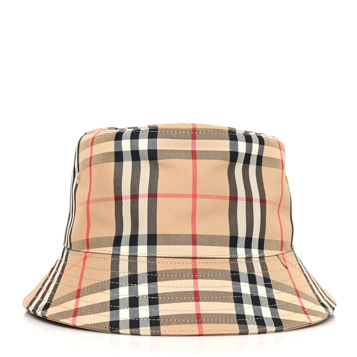 Technical Cotton Vintage Check Bucket Hat XL Archive Beige