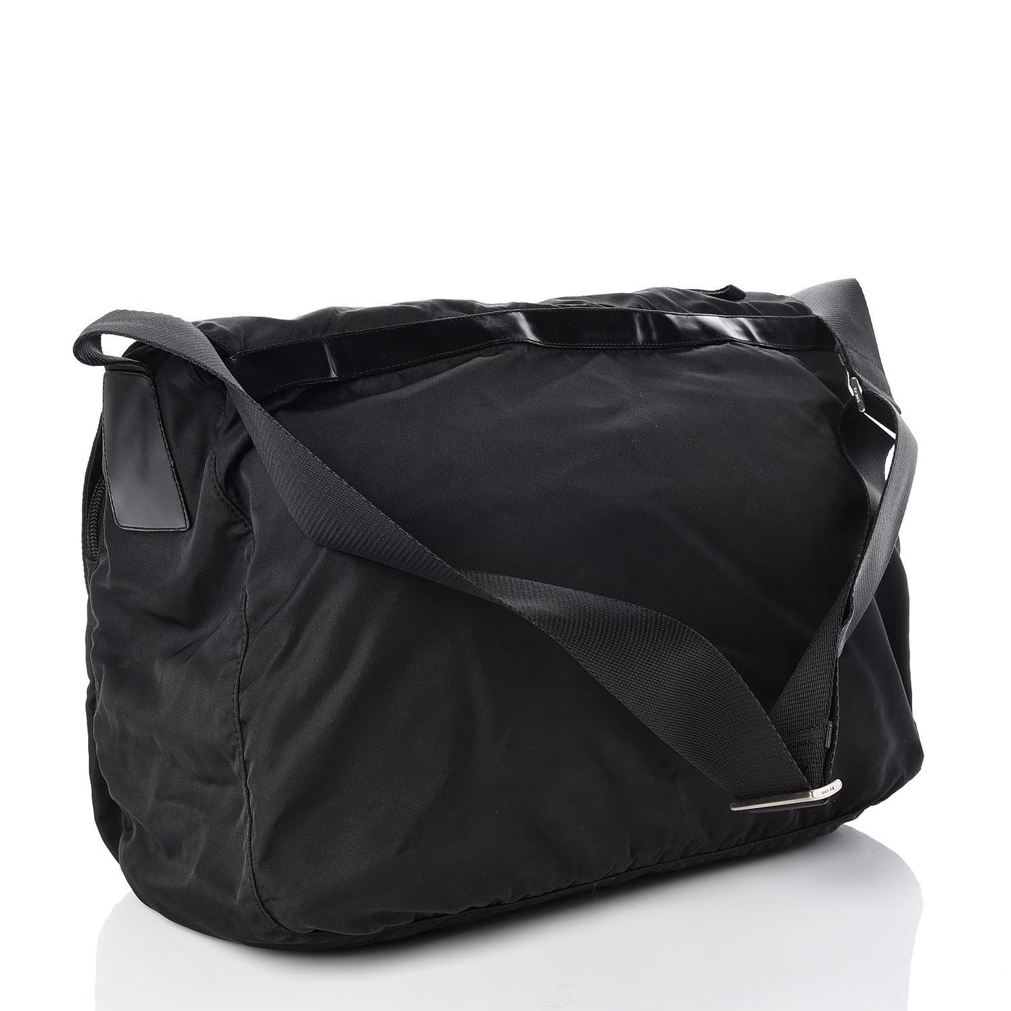 Nylon Vela Messenger Bag Black