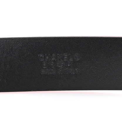 Chanel Patent CC Logo Skinny Belt 85 34 Pink 3 of 5
