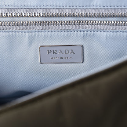Prada Nylon Tessuto Studded Small Etiquette Bag Militare Astrale 7 of 9
