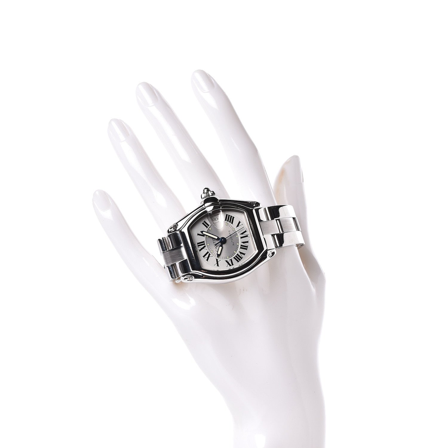 Cartier Stainless Steel 37mm Roadster Automatic Watch 2 of 6