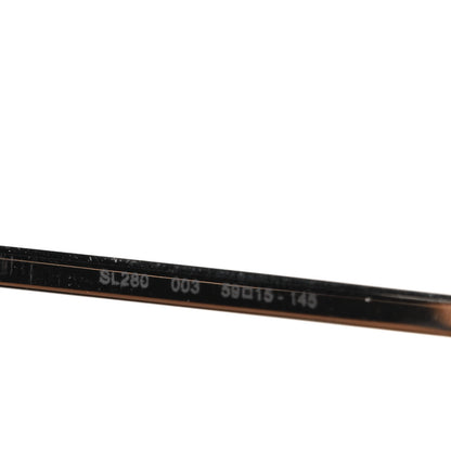 Saint Laurent Square SL 280 Sunglasses Black Silver 7 of 7