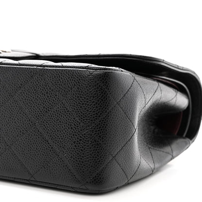 Chanel Caviar Quilted Jumbo Double Flap Black 10 of 12