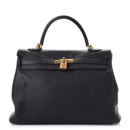 Hermes Taurillon Clemence Kelly Retourne 35 Black 1 of 40