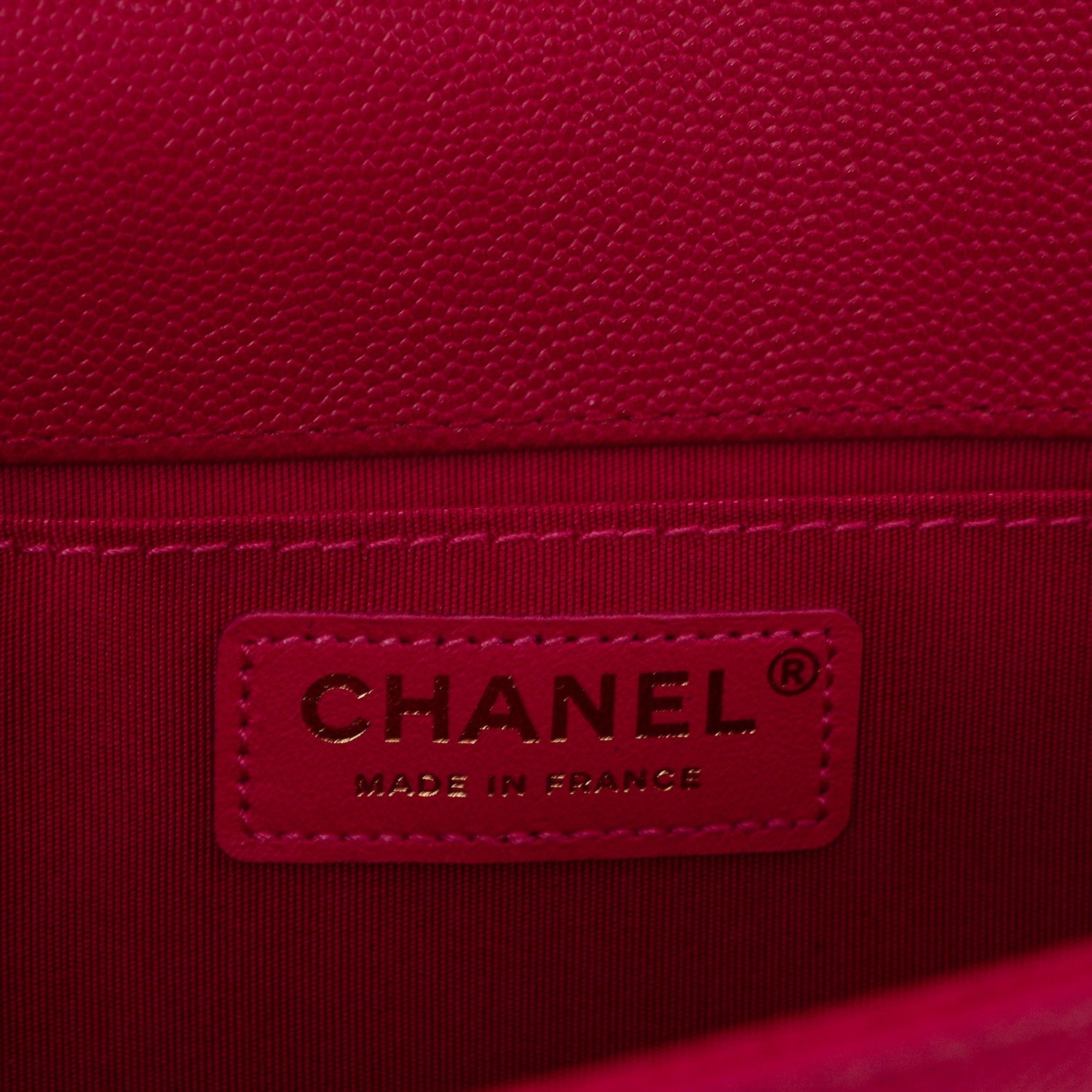 Chanel Caviar Quilted Medium Boy Flap Fuchsia 6 of 7