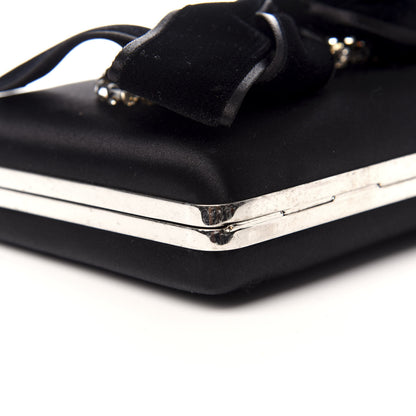 Alexander McQueen Satin Embellished Box Clutch Black 6 of 8