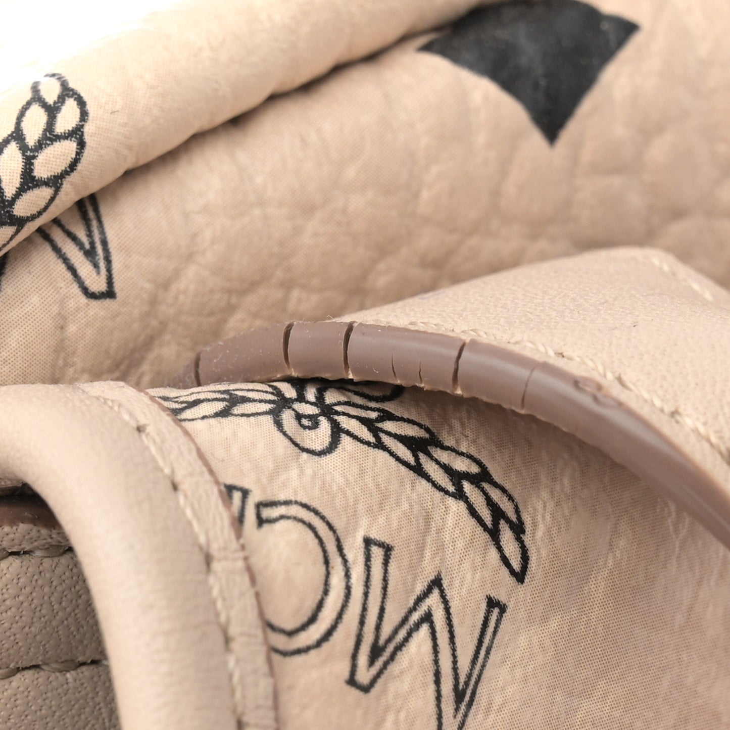 Visetos Medium Studded Stark Backpack Beige