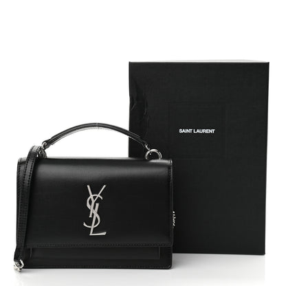 Saint Laurent Calfskin Monogram Sunset Chain Wallet Black 10 of 10