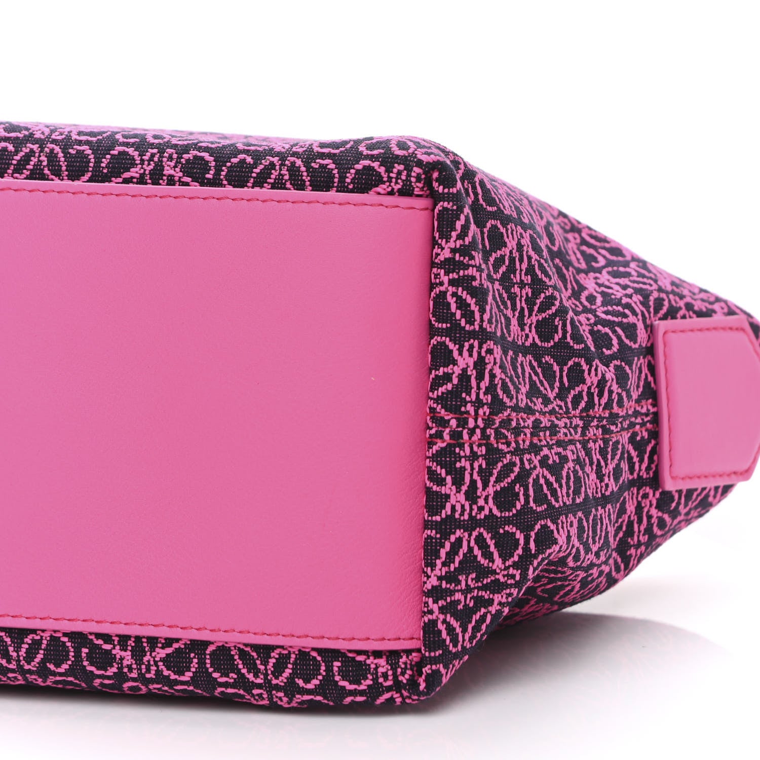 Loewe Jacquard Anagram Calfskin Small Cubi Bag Pink 9 of 9
