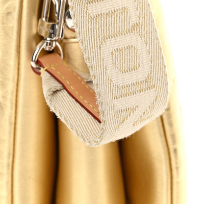 Louis Vuitton Lambskin Embossed Monogram Coussin PM Gold 14 of 14