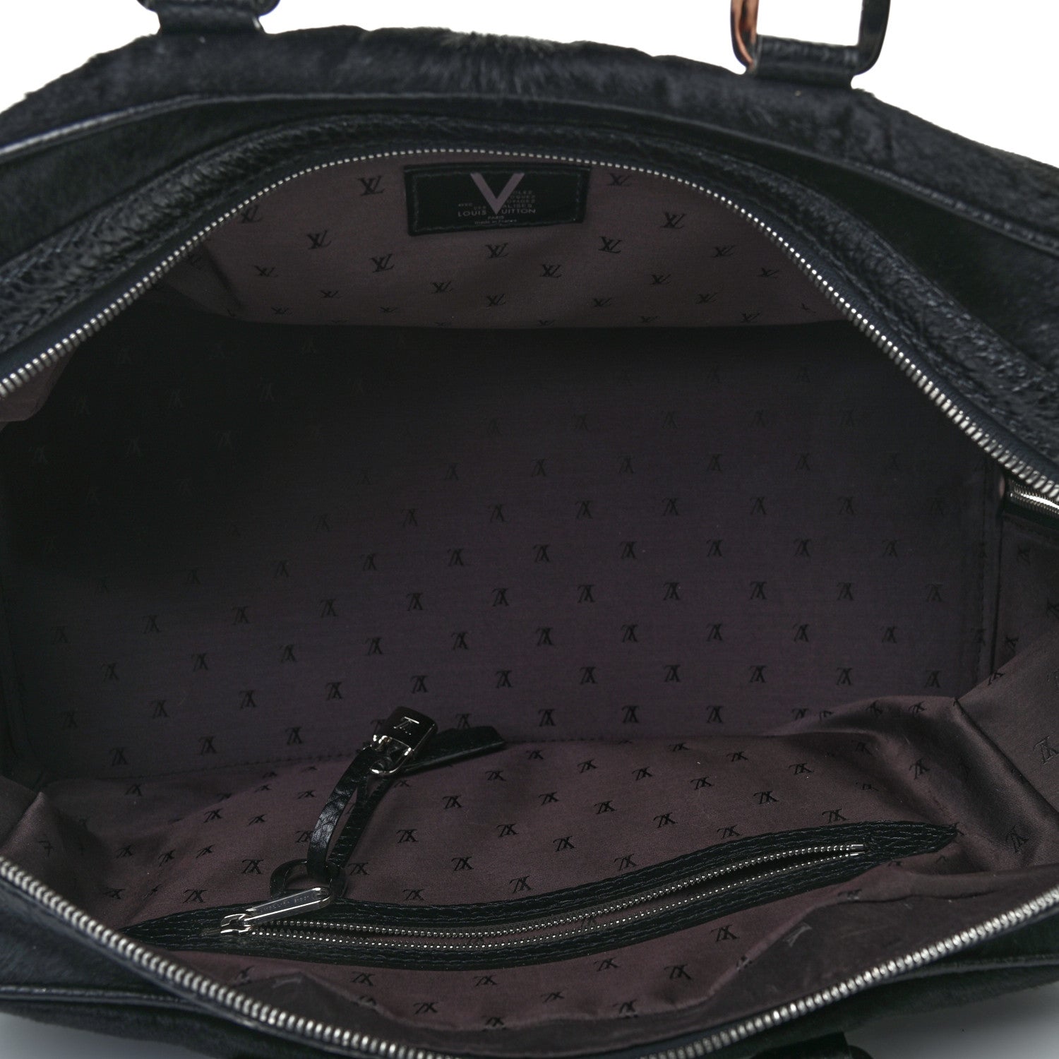 Louis Vuitton Pony Hair Mens Whistler Carryall Black 4 of 10