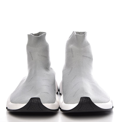 Balenciaga Neoprene Knit Allover Logo Mens Speed Sneakers 43 Grey 2 of 8
