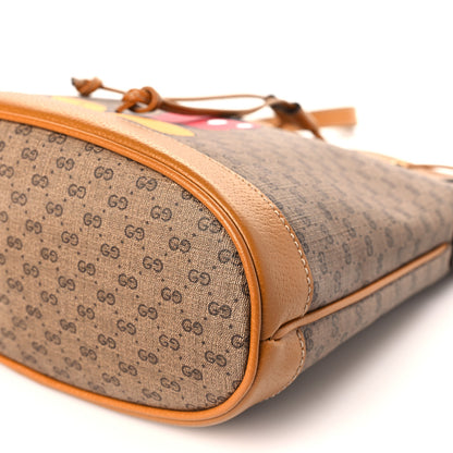 Gucci X DISNEY Mini Vintage GG Supreme Monogram Bucket Bag Beige Vintage Sun Oil 9 of 9