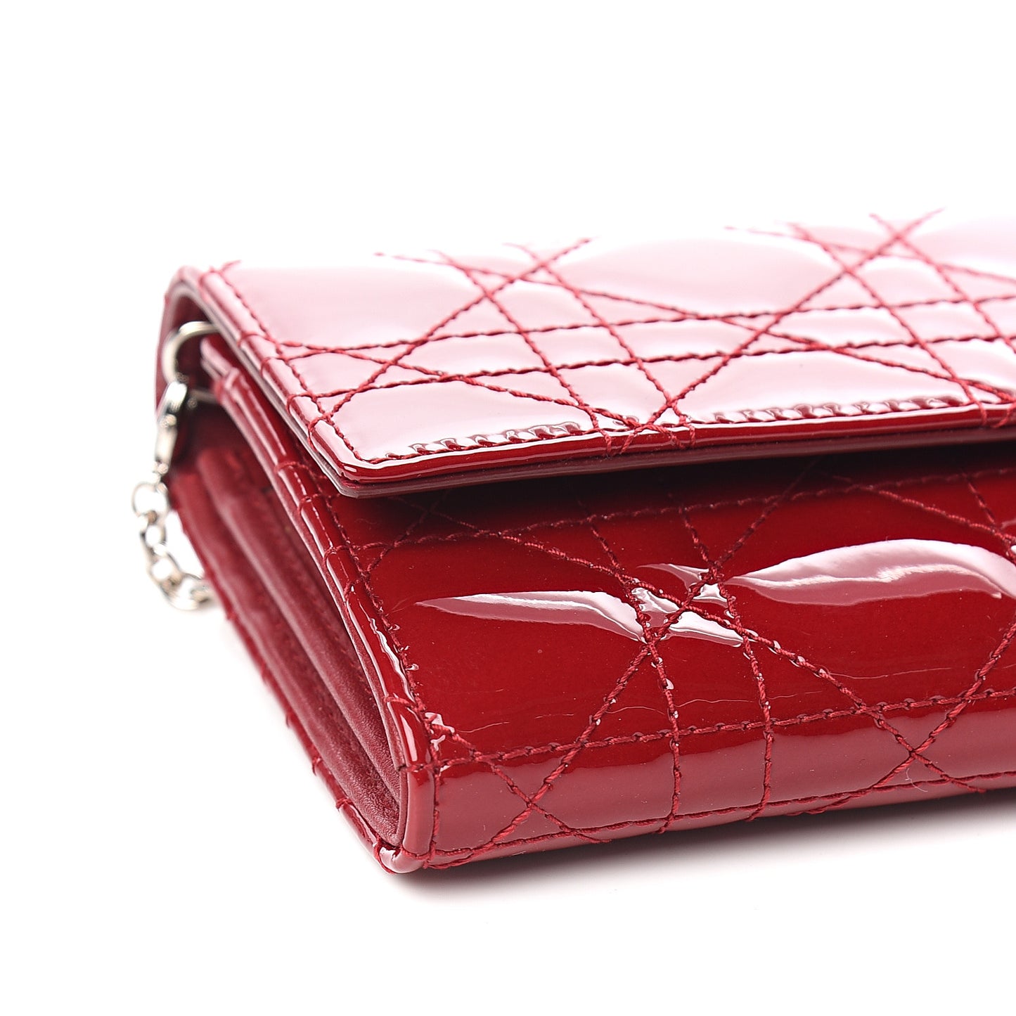 Patent Cannage Rendezvous Chain Wallet Red