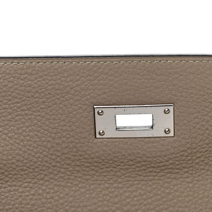Hermes Taurillon Clemence Kelly Retourne 28 Gris Tourterelle 28 of 43