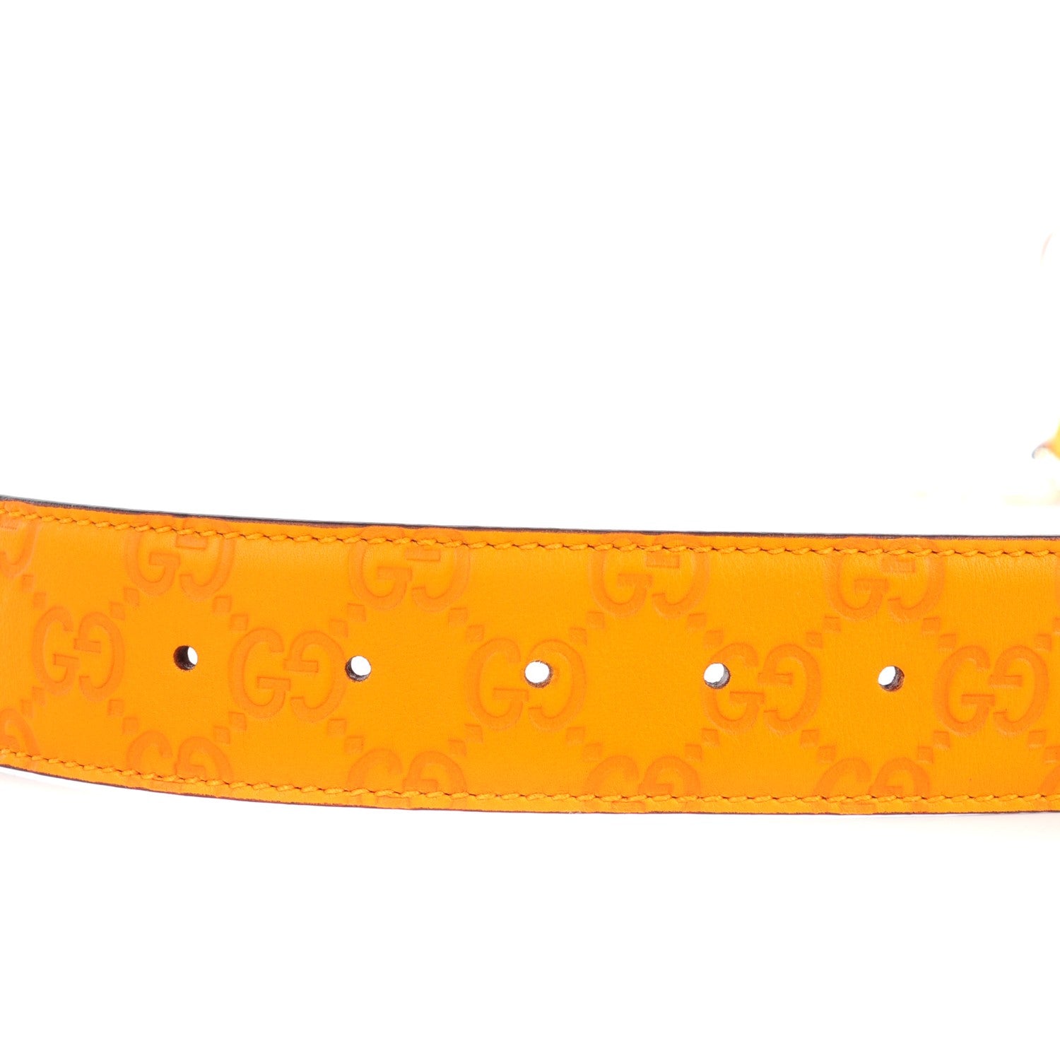 Gucci Guccissima Signature Interlocking G 40mm Belt 85 34 Marigold 5 of 6