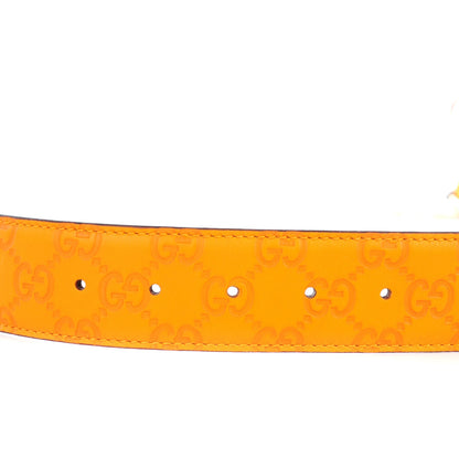 Gucci Guccissima Signature Interlocking G 40mm Belt 85 34 Marigold 5 of 6