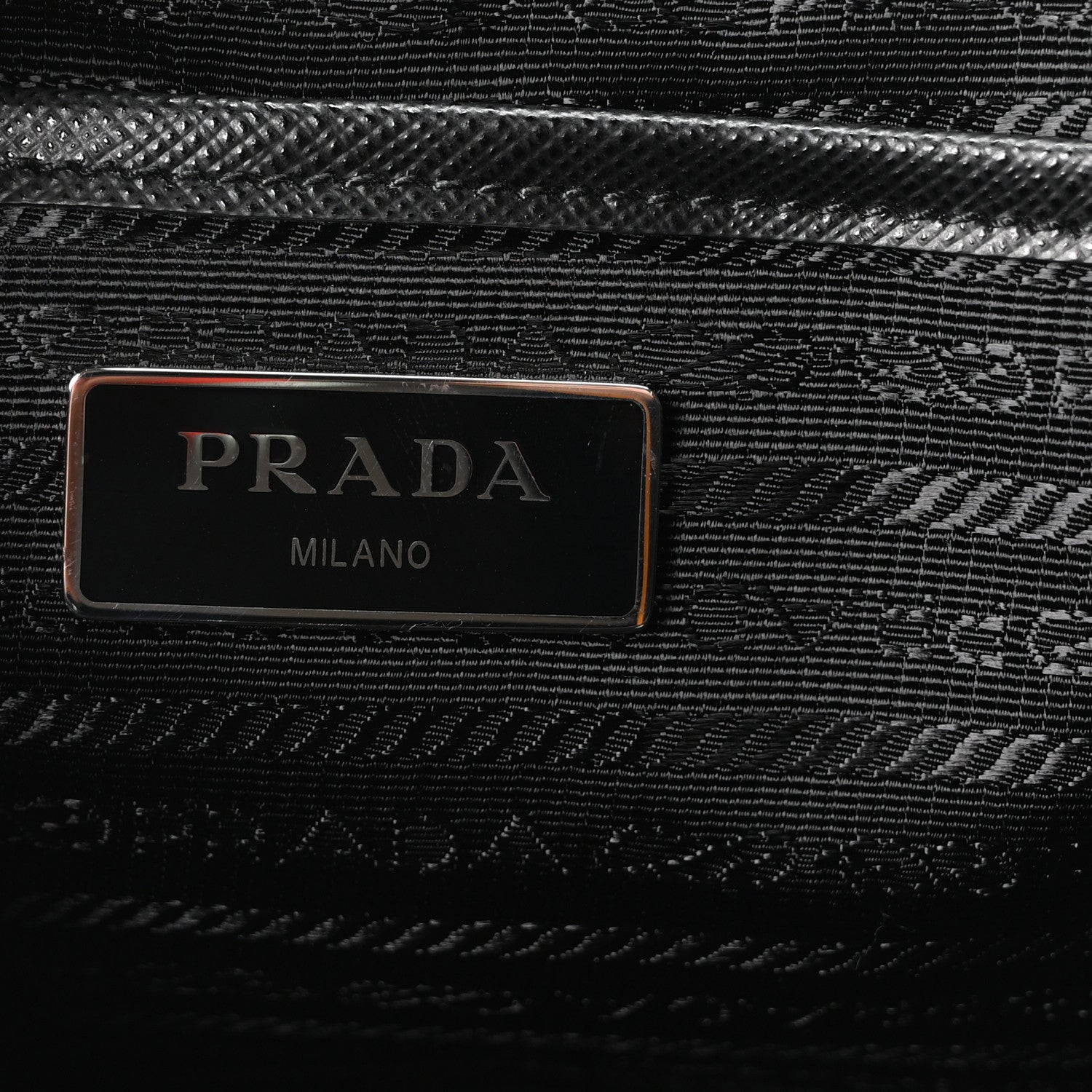 Prada Tessuto Nylon Saffiano Medium Backpack Black 6 of 10
