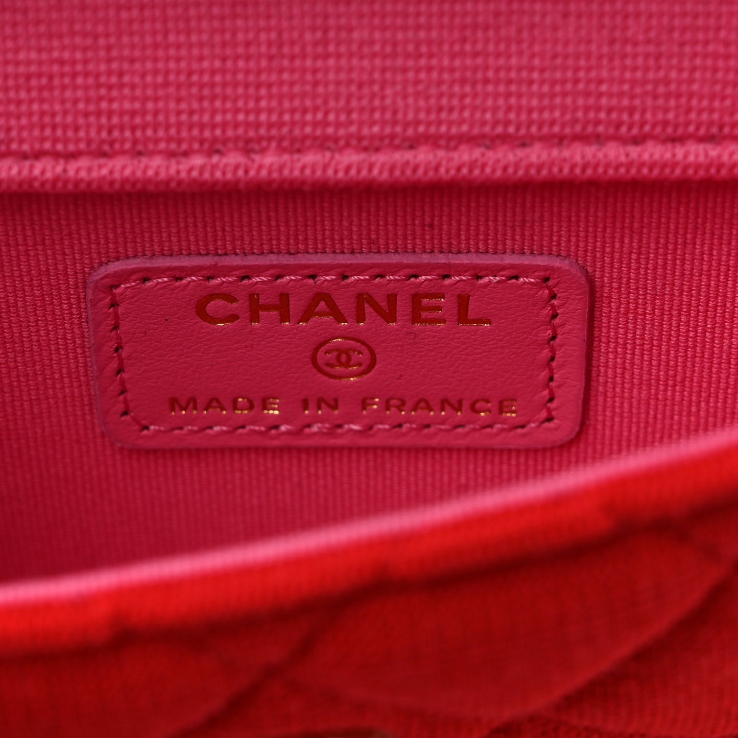 Jersey Quilted Micro Mini Flap Red