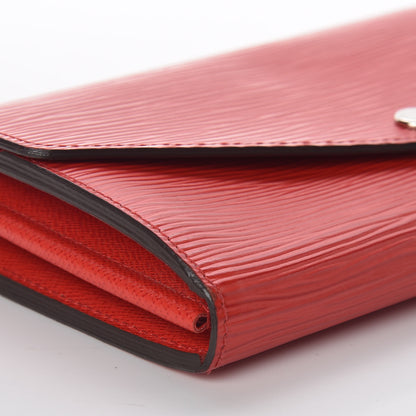 Louis Vuitton Epi Sarah Wallet NM Coquelicot 7 of 9