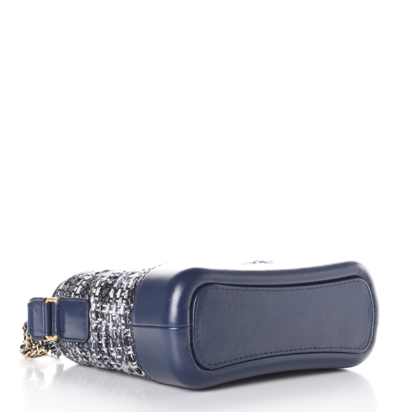 Tweed Calfskin Small Gabrielle Hobo Blue