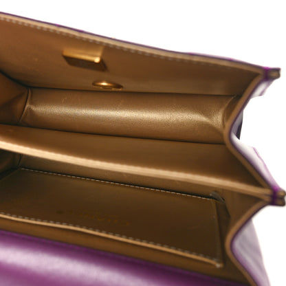 Chanel Calfskin Resin Quilted Mini Flap Purple 5 of 11