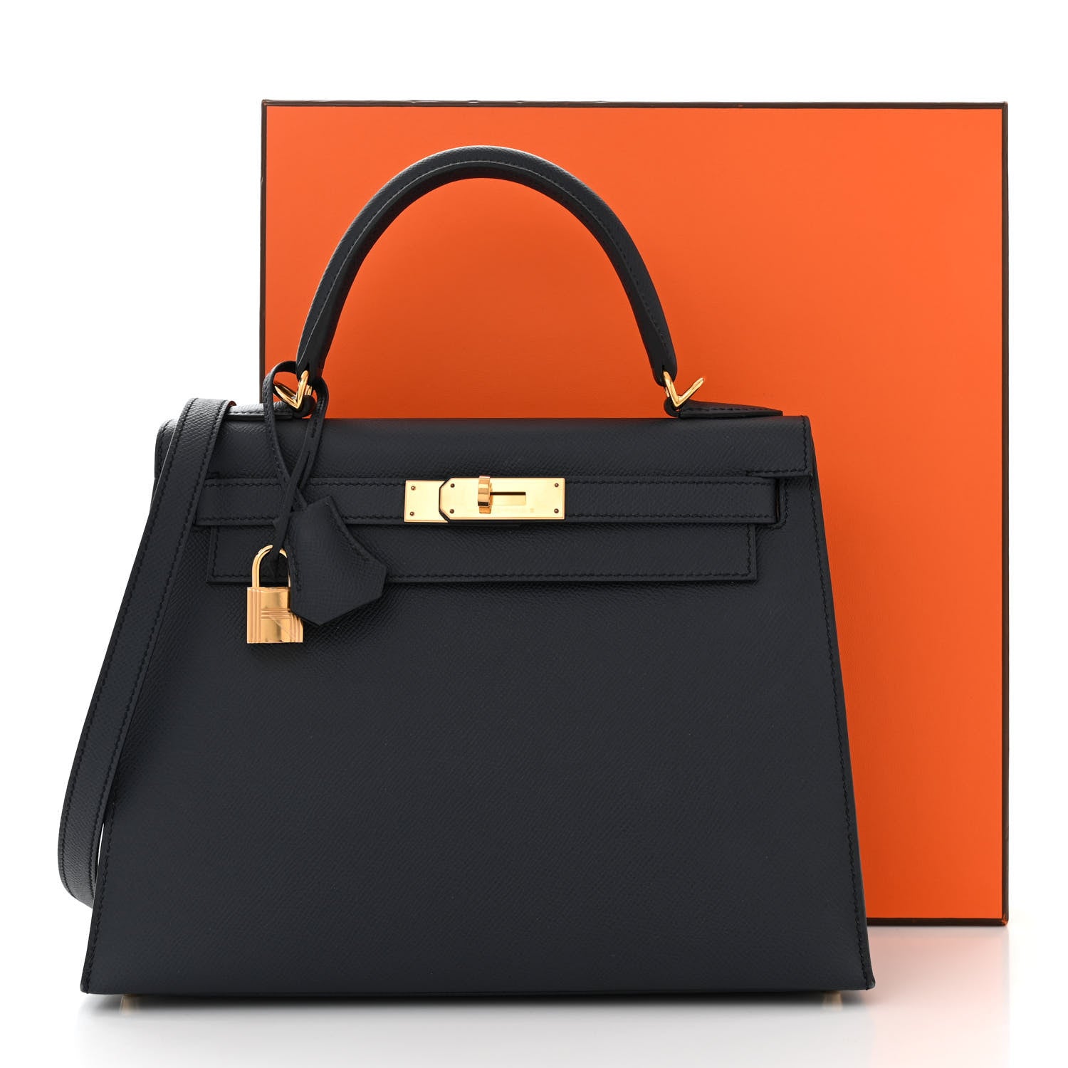 Hermes Epsom Kelly Sellier 28 Bleu Indigo 13 of 13