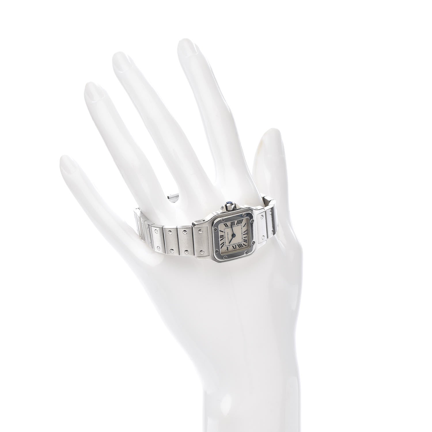 Cartier Stainless Steel 24mm Santos de Galbee Quartz Watch 2 of 5