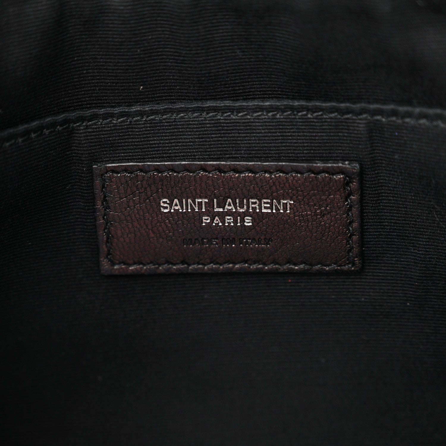 Saint Laurent Calfskin Crocodile Embossed Monogram Lou Camera Bag Black 6 of 18