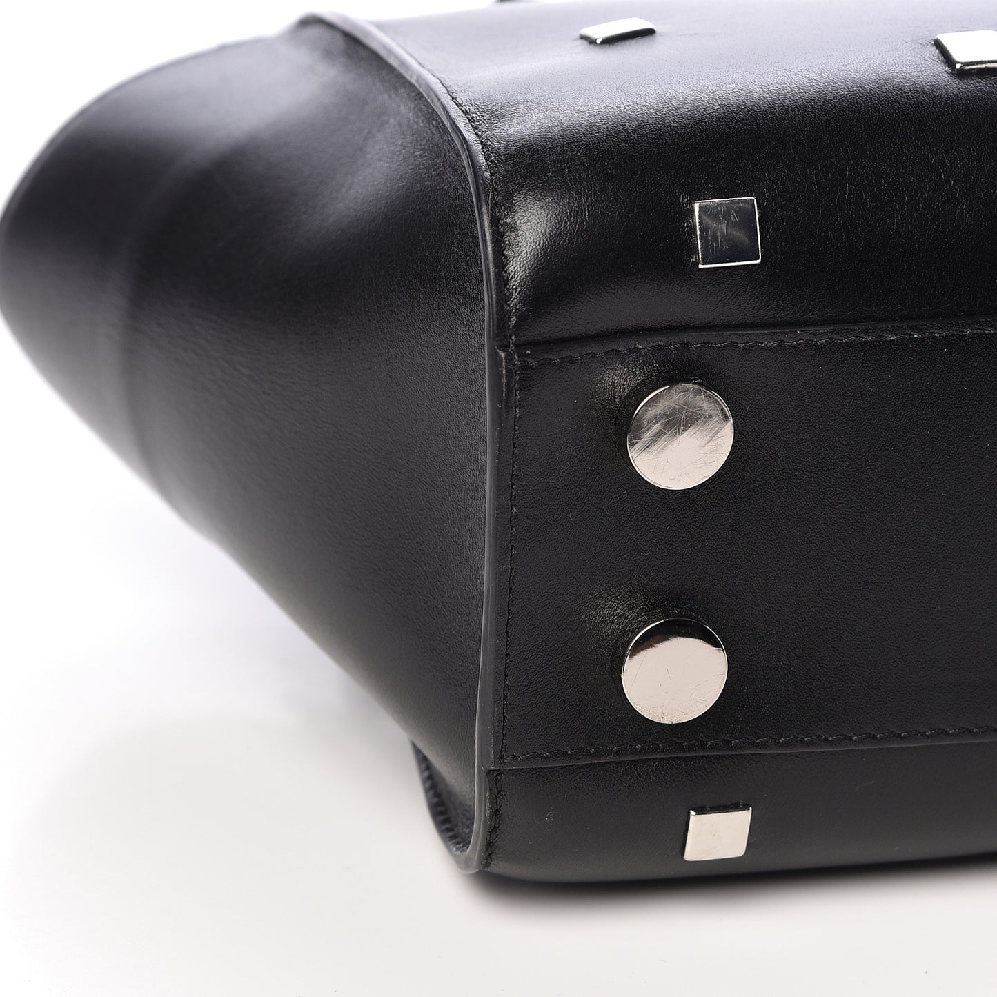 Calfskin Studded Small Riley Black