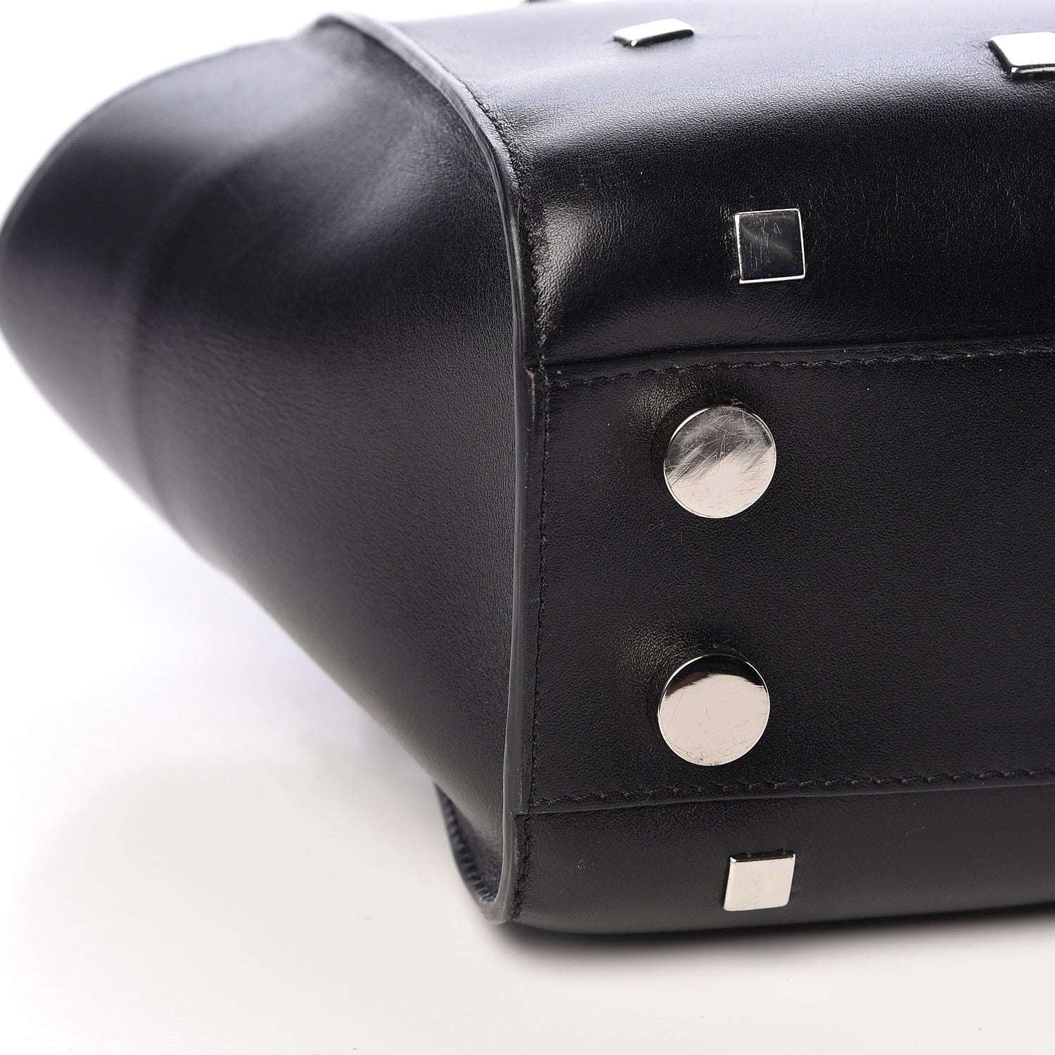 Jimmy Choo Calfskin Studded Small Riley Black 9 of 10