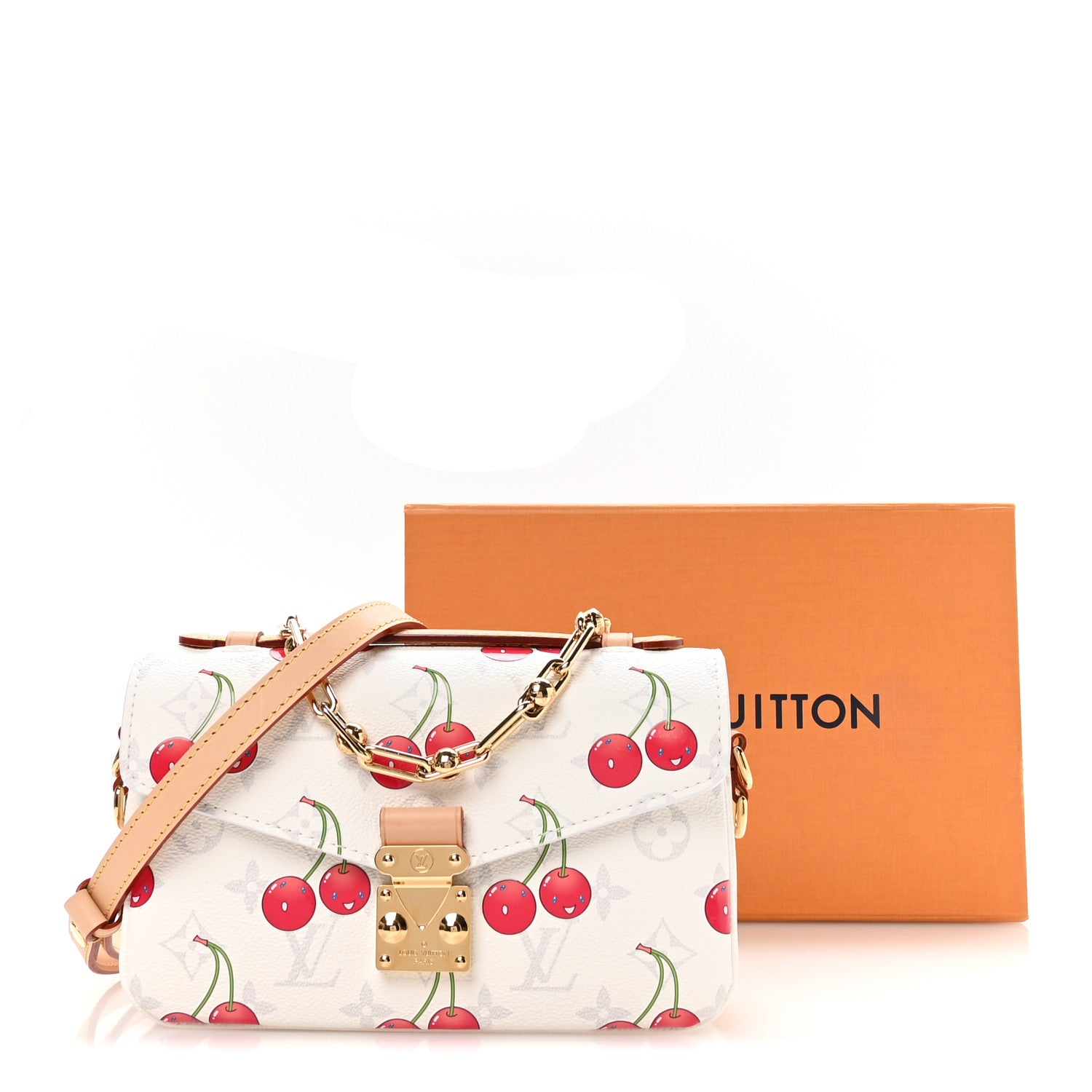 Louis Vuitton LV X TM Monogram Cerises Pochette Metis East West White 10 of 10