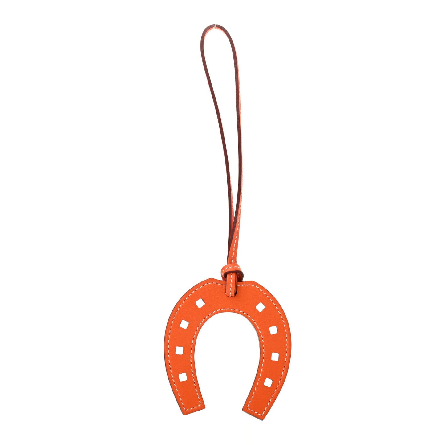 Swift Paddock Horseshoe Bag Charm Orange Poppy