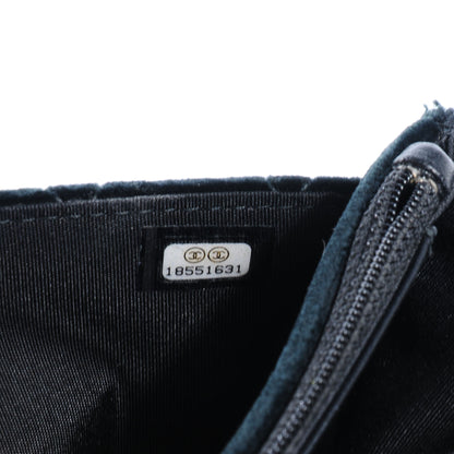 Chanel Velvet Quilted Boy Wallet On Chain WOC Black 8 of 8