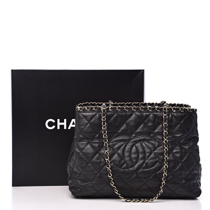 Chanel Calfskin Quilted Small Chain Me Tote Black 16 of 16