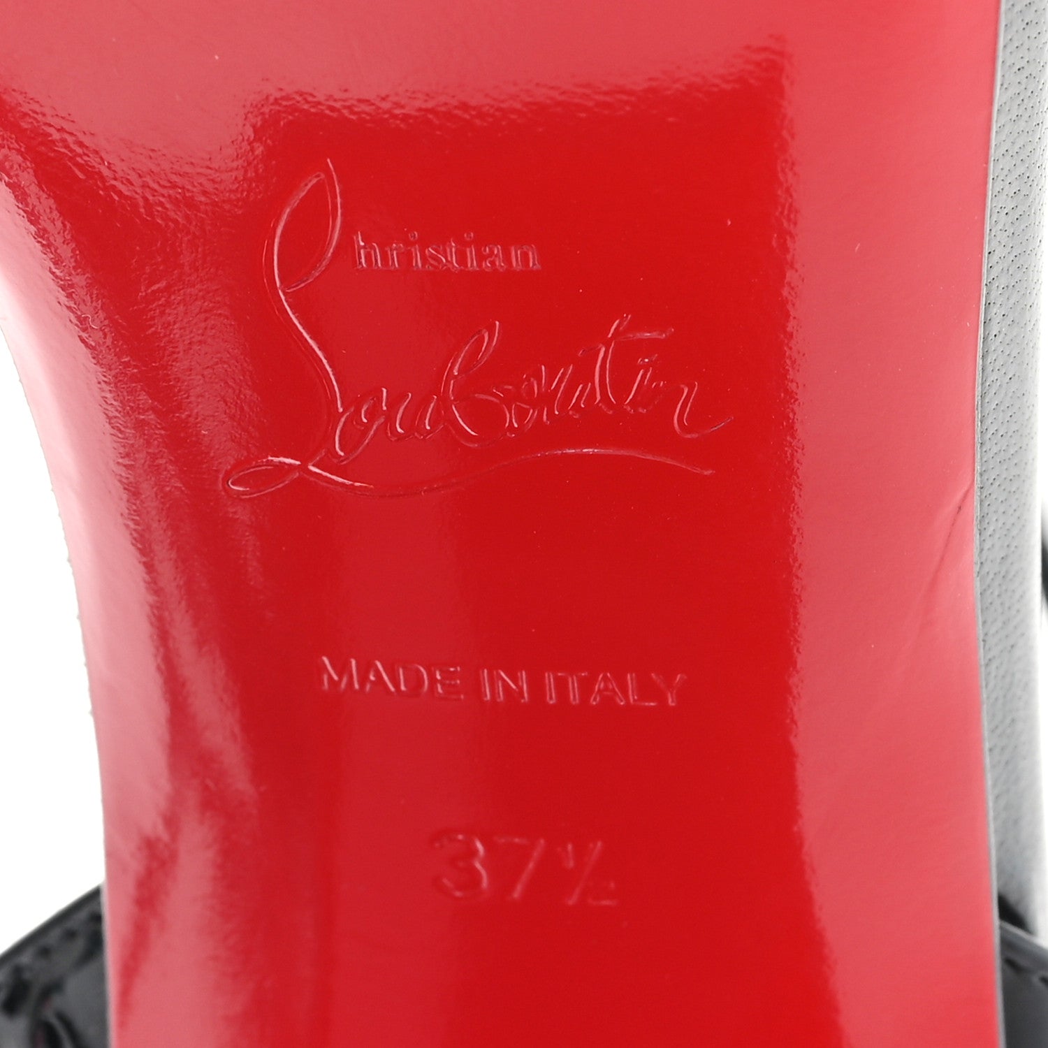 Christian Louboutin Patent Miss Sabina 85 Sandals 37.5 Black 7 of 9