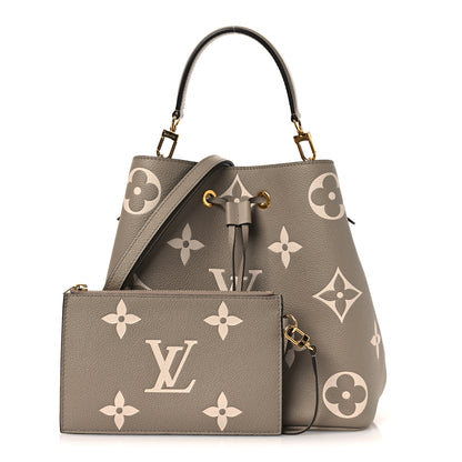 Louis Vuitton Empreinte Monogram Giant Neonoe MM Tourterelle Creme 3 of 11