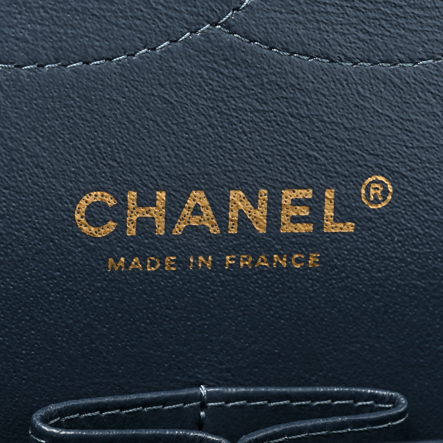Chanel Metallic Caviar Quilted Jumbo Double Flap Dark Blue 7 of 10
