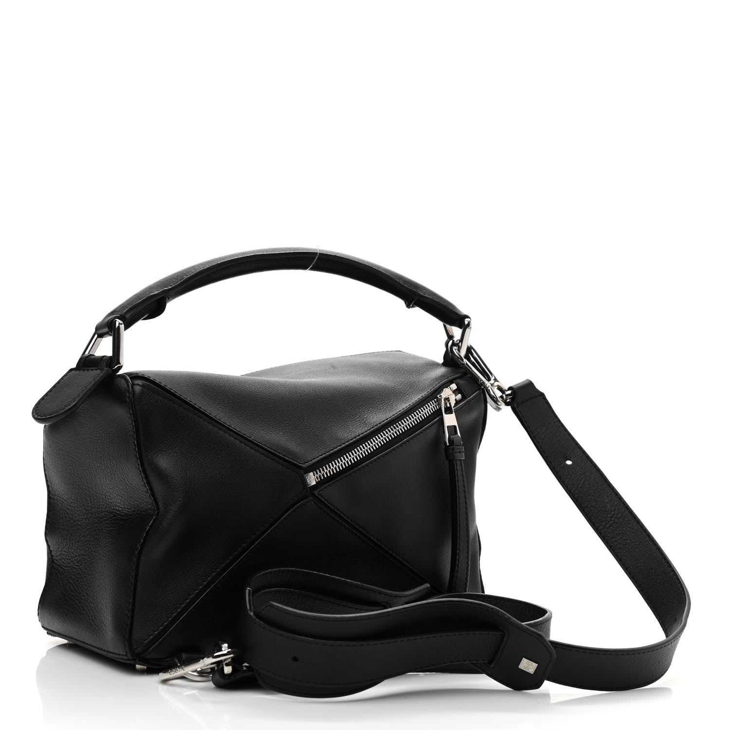 Loewe Calfskin Small Puzzle Bag Black 3 of 9
