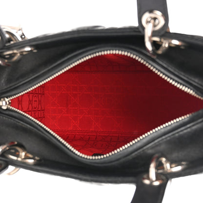 Christian Dior Lambskin Cannage Medium Lady Dior Black 5 of 10