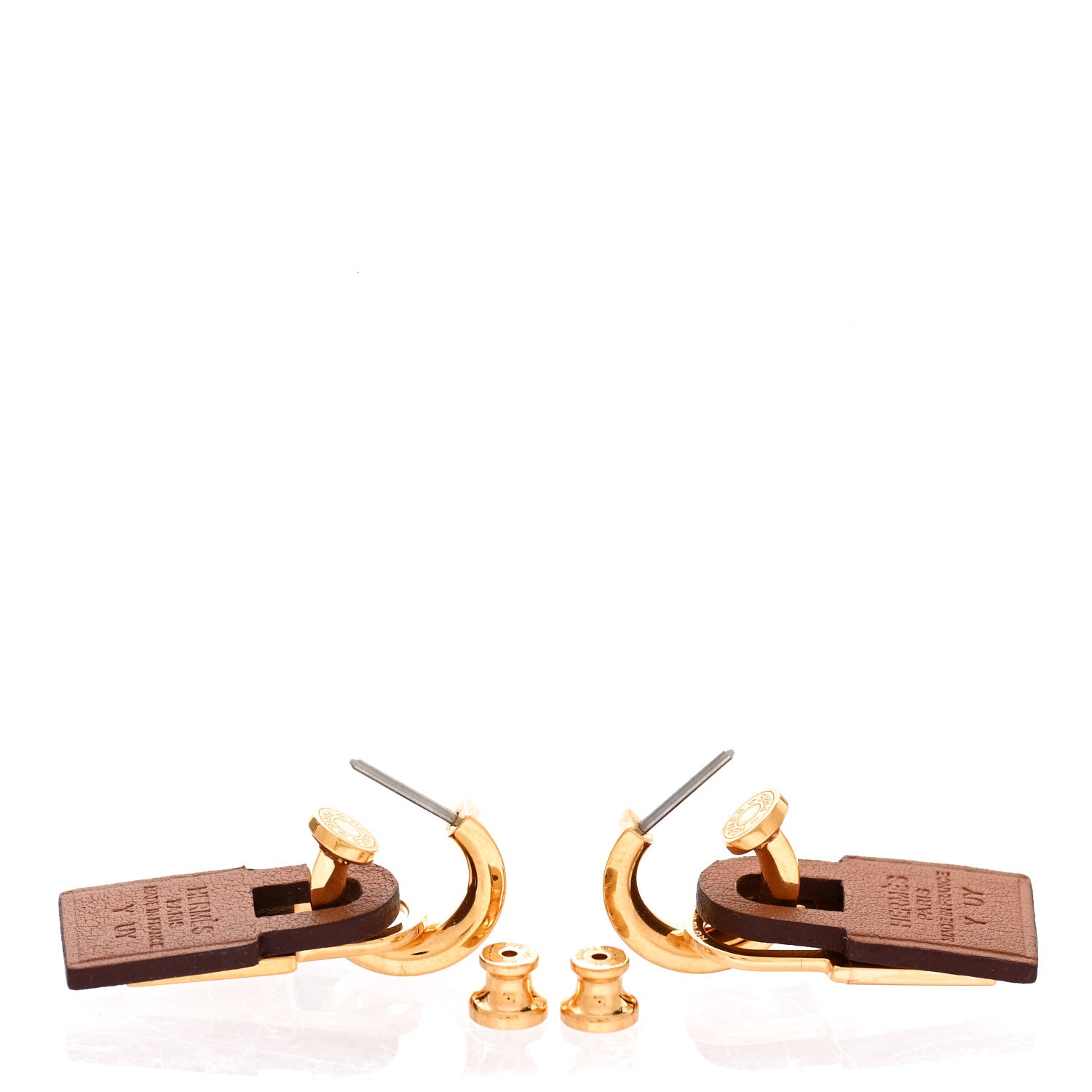 Hermes Swift O'Kelly Earrings Gold 3 of 5