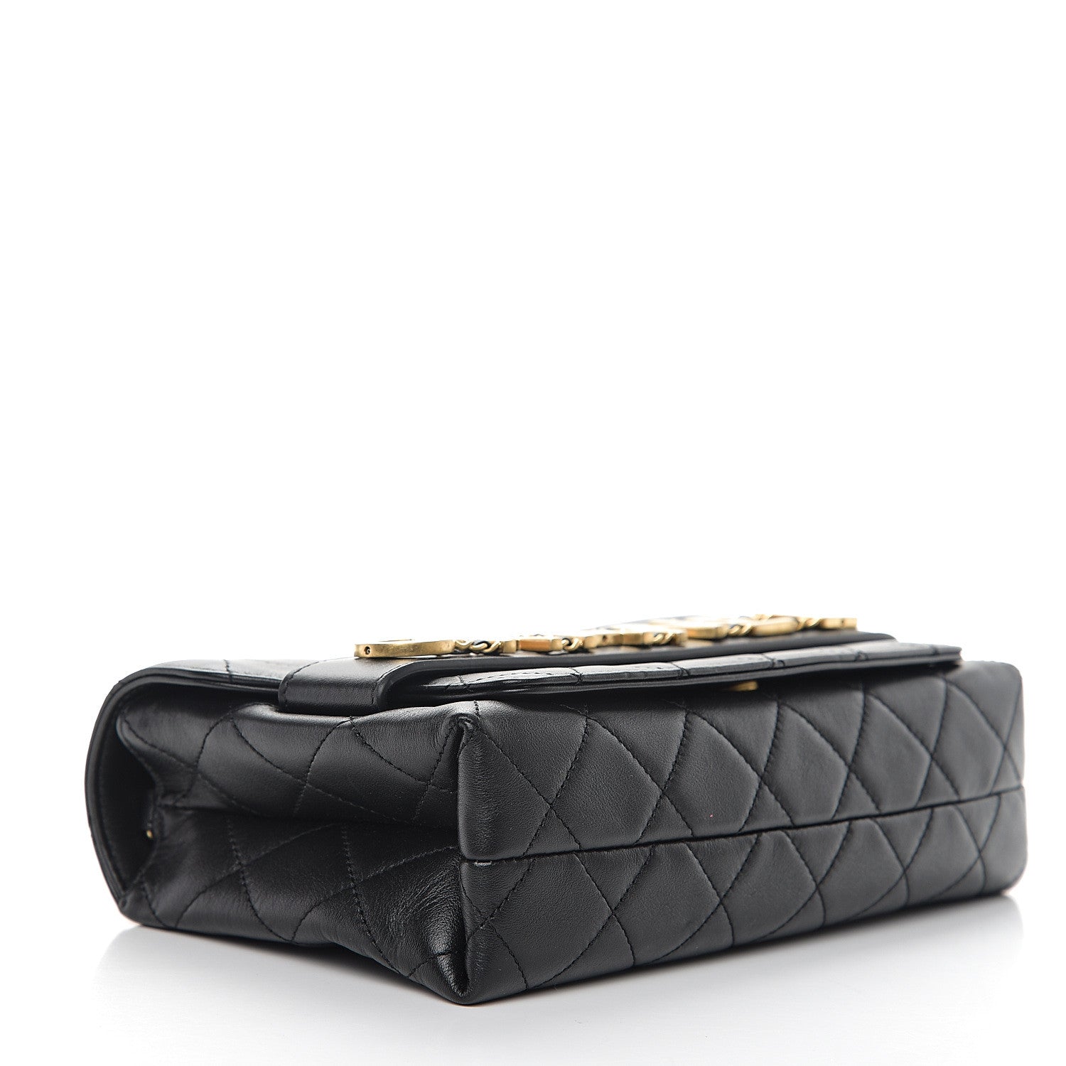 Chanel Calfskin Quilted Enchained Flap Black 3 of 9
