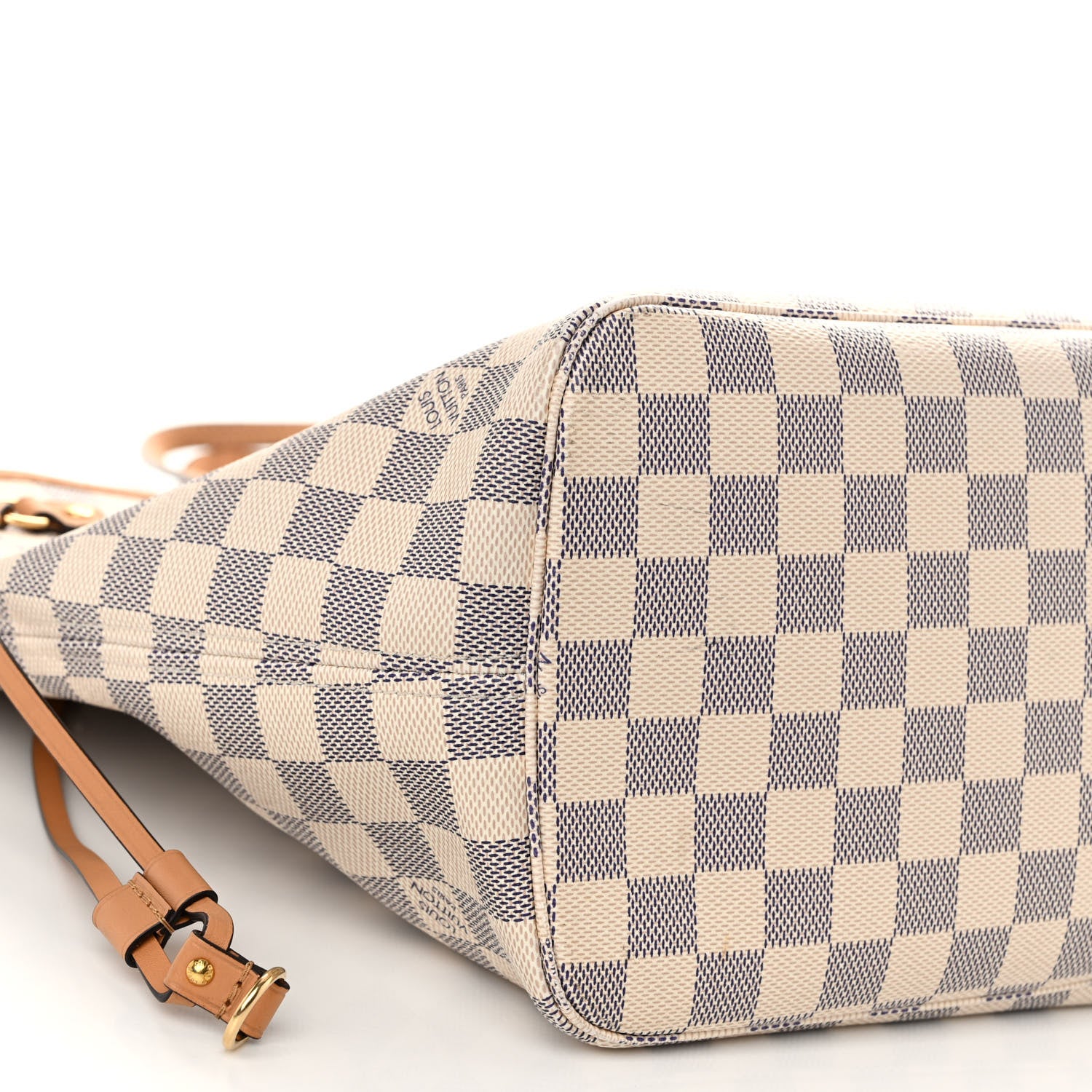 Louis Vuitton Damier Azur Braided Neverfull MM Orange 9 of 11