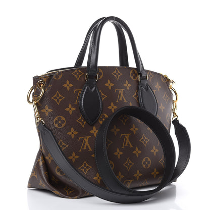 Louis Vuitton Monogram Flower Zipped Tote PM Black 3 of 10