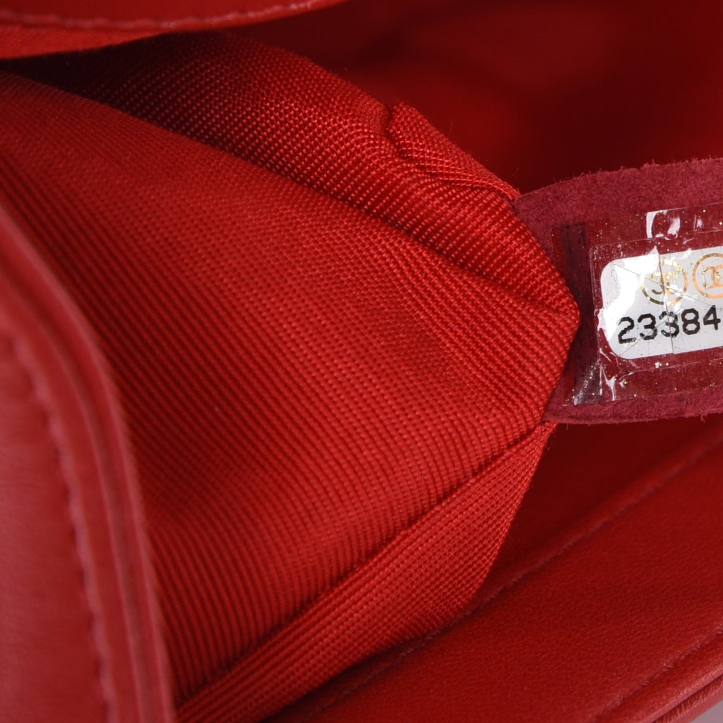 Lambskin Quilted Medium Boy Flap Red